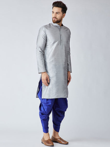 [SoldOut] Grey and Blue Kurta with Harem Pants