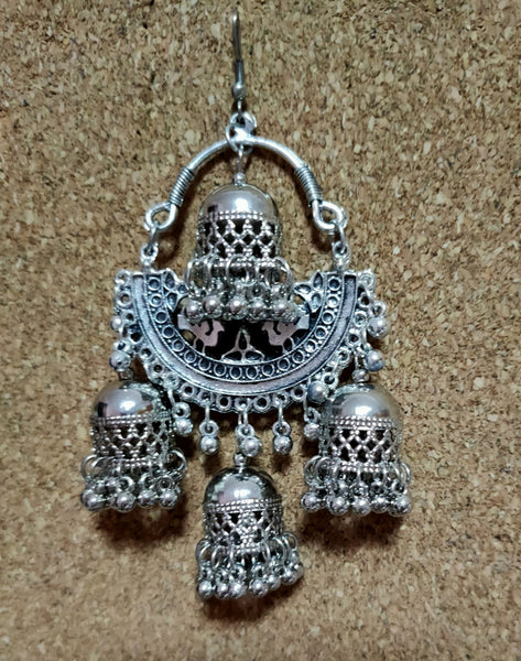 Earrings - Silver Bells Dangling Design [SoldOut]