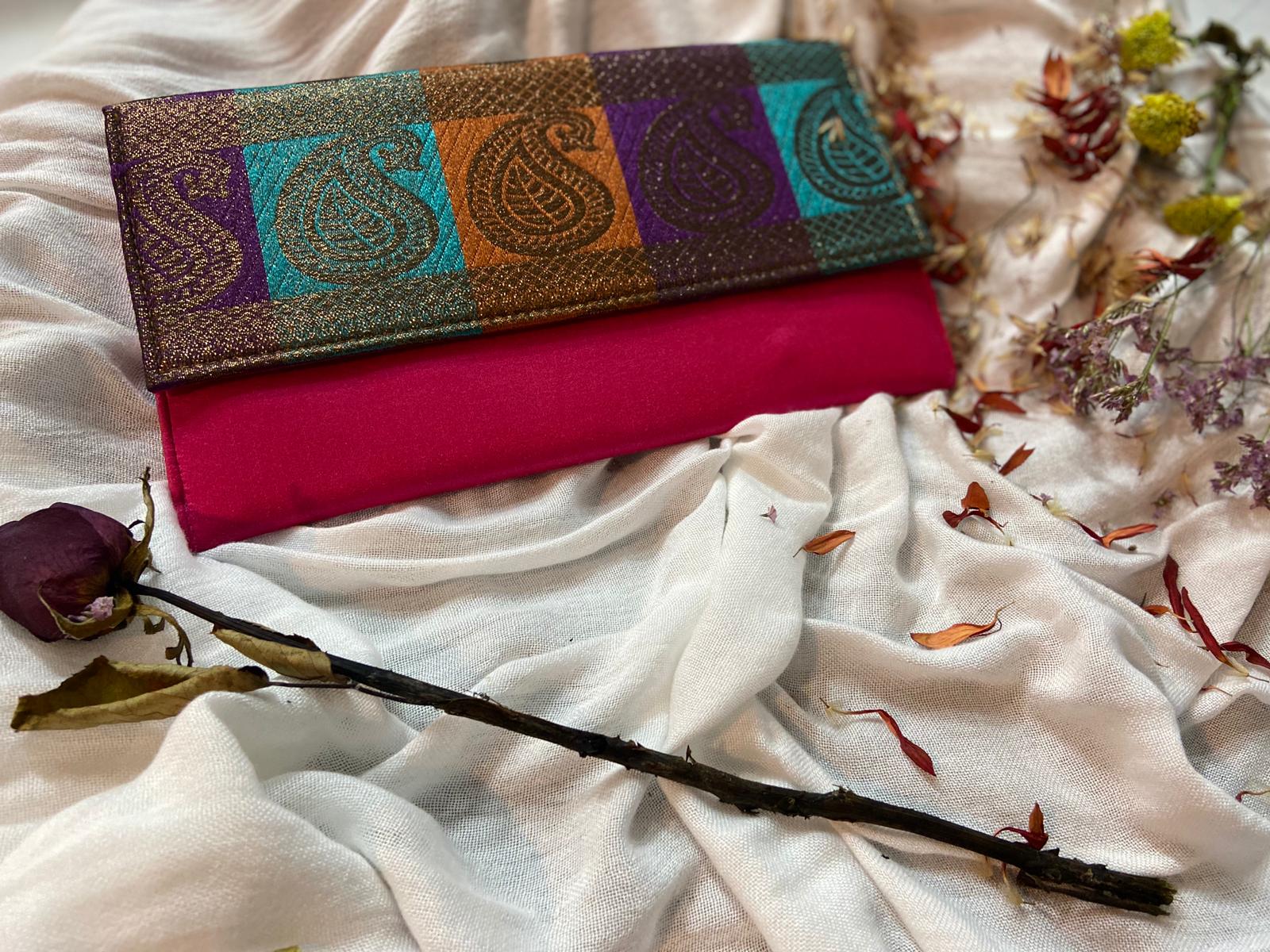 HUANG ZHUANG Handmade Woven Fabric Clutch Purse for Women Artificial Silk  Crossbody handbag Banquet Dress Evening Bags(Black): Handbags: Amazon.com