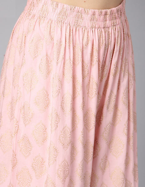 [Available] Designer Yellow Kurta & Pink Shahara Pants with Dupatta [Available] - ALL SIZES