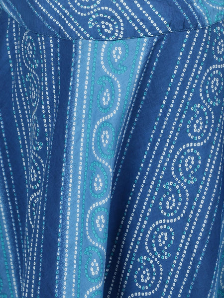 [Available] Blue & White Rajasthan Printed Lehenga with Dupatta
